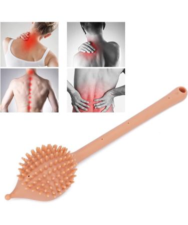 Verdant Touch Manual Massager - Double-Sided Silicone Meridian Pat Massager for Fitness - Khaki | International Shipping - Buy Online on GoSupps.com