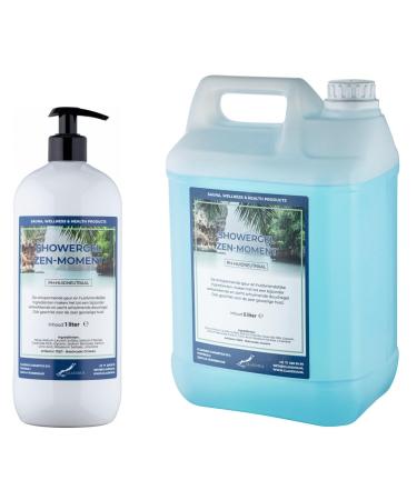 Claudius Claudius Zen Moment Shower Gel 5 L + 1 L with Pump (White)