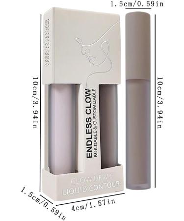 Make Up Highlighter Stick Face Highlighter Stick 2 x blendable contouring makeup pencil cosmetics liquid whitening stick for cheekbones eye shadow nose mouth - Buy Online on GoSupps.com