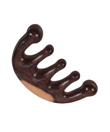 Gogogmy Massage comb portable comb scalp massage device Kamm Disguewash ridge Broad tooth comb Desurage ridge wood hair comb wood chest ridge robust wooden comb wood 10.50x5.00cm brown