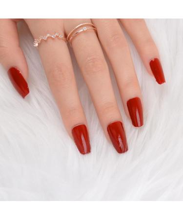 16 Sheets Nail Stickers Full Nail Wraps Self Sdhesive Glitter Solid Colour Nail Polish Stickers with Nail Files for Women Nail Art - Buy Online on GoSupps.com