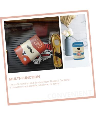 Okumeyr 2-Stage Blade Recycling Box - Safe Razor Blade Storage for Men | Eco-Friendly Razor Bank for Waste Blades - Buy Online on GoSupps.com