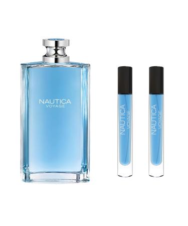 Nautica VOYAGE Travel Size - Apple Water Lotus Musk Eau de Toilette Perfume 100% Original (Pack 2 bottles 10 ml) Large Bottle NOT INCLUDED 0.3 Fl Oz (Pack of 2)