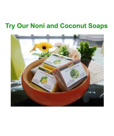 Organic Cold-Pressed Coconut Oil & Noni Calamansi Soap | Handmade Beauty for Dry Sensitive Skin | 4.3oz (4 Pack) - Philippines - Buy Online on GoSupps.com