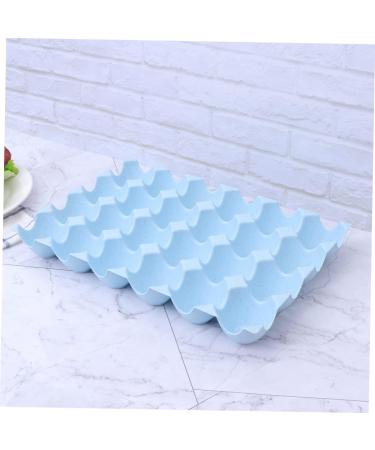 OSALADI Box Egg Holder Organizer Refrigerator Egg Holder Container Egg Tray Blue 29*19CM - Buy Online on GoSupps.com