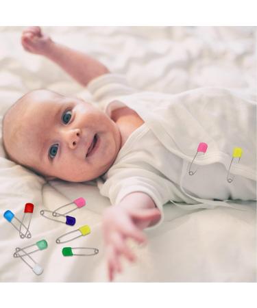 8pcs Stainless Steel Diaper Pins with Safety Lock - Ideal for Cloth Diapers, Bibs, and More for Babies and Kids - Buy Online on GoSupps.com