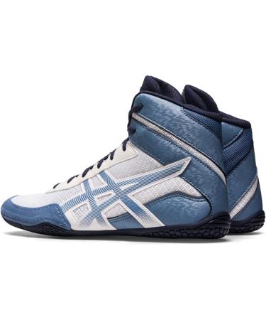 ASICS Men's MATCONTROL 3 Wrestling Shoes 9.5 - White/Storm Blue | High Performance Gear - Buy Online on GoSupps.com