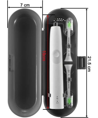 Pack of 2 Cosmos Plastic Toothbrush Travel Cases - Compatible with Oral B Pro, Sonicare & More - Buy Online on GoSupps.com