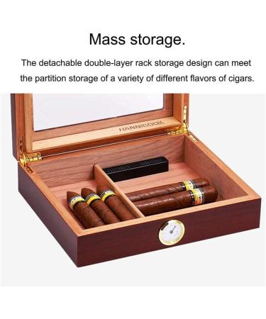 Cigars Humidors Cigar Humidor Cigar Accessories Cigar Humidor Cigar Storage Box with Removable Partition Storage Cabinet Decobox - Buy Online on GoSupps.com