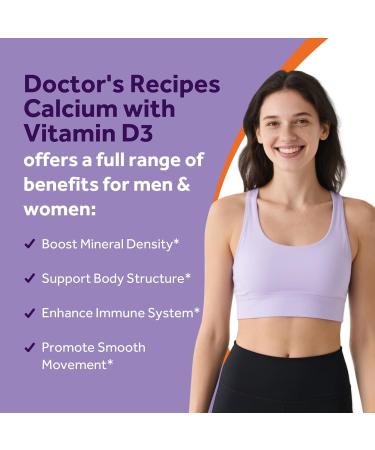 Doctor's Recipes Iron & Calcium with D3 Bundle: High Absorption Iron with Vitamin C & Bone Support Calcium Complete Mineral Supplement for Immune Blood & Bone Health - Buy Online on GoSupps.com