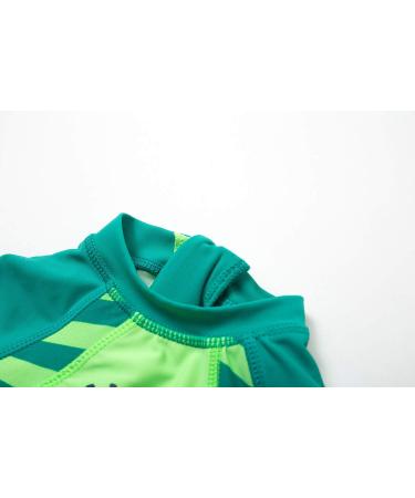 Bonverano Baby Boys Swimsuit 12-18 Months - Green Dinosaur Long-Sleeve One Piece Swimwear | UPF 50+ Sun Protection - Buy Online on GoSupps.com