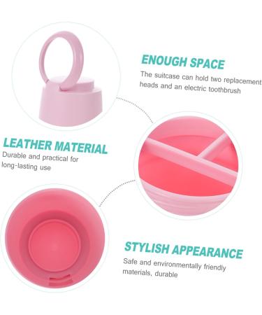 Portable Toothbrush Storage Box - Tovinanna Multi-Purpose Travel Cup & Case | Pink Toothbrush Holder 20.5x6cm - Ideal for On-the-Go Hygiene - Buy Online on GoSupps.com