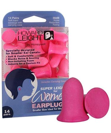 Howard Leight Women Earplugs Pink 14 Pr