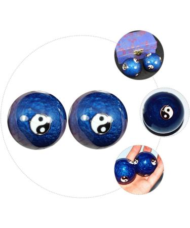 Tovinanna Decorative Marble Massage Balls Set - Hand Health Training & Stress Relief Handballs - Buy Online on GoSupps.com