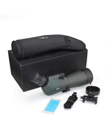 Gosky 20-60x80 Dual Focusing Spotting Scope - Waterproof HD Optics Zoom Scope with Carrying Case and Smartphone Adapter for Hunting, Bird Watching, Target Shooting, Astronomy, Scenery - Buy Online on GoSupps.com