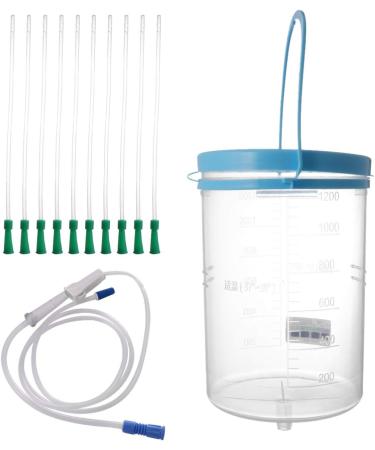 FOMIYES Reusable Enema Bucket Kit - 1200ml Water & Coffee Cleansing for Body - Unisex Colon Cleaner with Tube & Connector - Buy Online on GoSupps.com