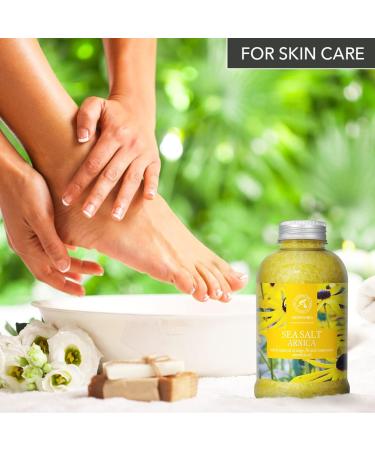 Arnica Bath Salts 21.16 Oz with Rosemary Orange & Fir Oils - 100% Natural Sea Salt - Relaxing Body Care for Good Sleep and Beauty - Buy Online on GoSupps.com