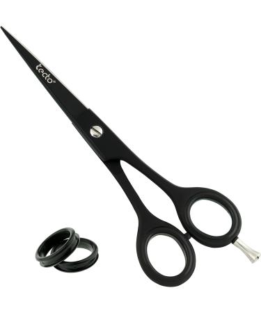 Tecto Hair Cutting Scissors 6.6 - Professional Stainless Steel Barber Shears for Men, Women & Kids | Extra Sharp Hair Cutting Scissors with Leather Case - Buy Online on GoSupps.com