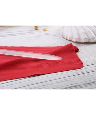 Crystal Nail File with Genuine Qualified Crystals G.Liane Professional Nail File in Case Manicure Pedicure Kit for Natural Nails Acrylic Nails Gels Nails Manicure Tools (Red Handbag) - Buy Online on GoSupps.com