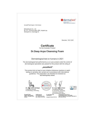 Dr. Deep Acpa Cleansing Foam 5.07 fl.oz | Acne Face Wash for Oily Skin | Deep Pore Cleanser for Blackheads & Whiteheads | Daily Treatment to Reduce Acne Size & Redness - Buy Online on GoSupps.com
