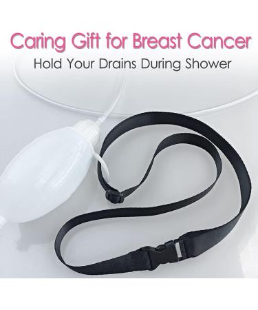 Mastectomy Drain Holder Pouches Set | Neck Shower Lanyard for Post-Surgery Recovery | JP Drainage Bulbs & Nephrostomy Support | Ideal for Breast Cancer & Tummy Tuck | Black - Buy Online on GoSupps.com
