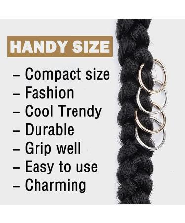 Hair Rings 110 Pieces Hair Jewellery Rings Dreadlock Accessories Hair Rings Spiral Dreadlocks Hair Braid Rings Hair Braid Rings Dreadlocks Aluminum Dread Locks Hair Beads Hair Decor - Buy Online on GoSupps.com