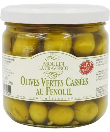 Lot 3x Broken green olive with fennel - 200g jar - Buy Online on GoSupps.com