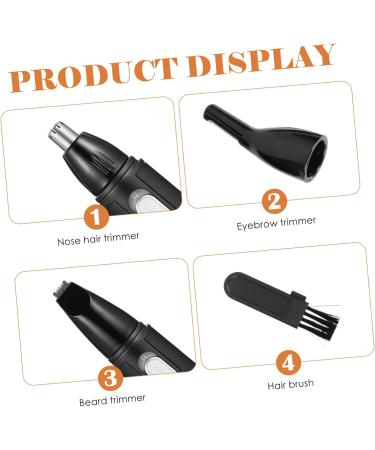 Balacoo 3 Set Nose Hair Trimmer | Nasal & Ear Hair Remover | Facial Hair Clippers & Brow Trimmer - International Shipping Available - Buy Online on GoSupps.com