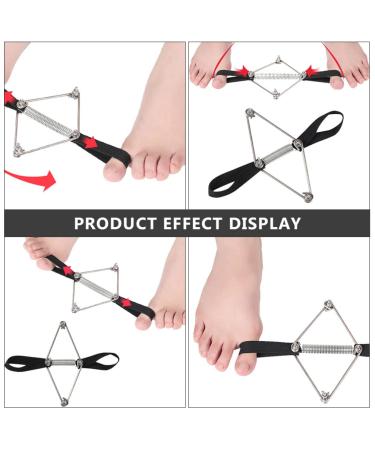 DOITOOL Bunion Big Toe Strap - Bunion Toe Straightener & Splint for Hallux Valgus - Adjustable Alignment & Hammer Toe Support - Black - Buy Online on GoSupps.com