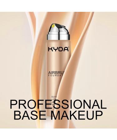 Ownest Beauty KYDA AirBrush Foundation Spray - High Coverage Silky Makeup Primer, Lightweight & Moisturizing - #112 Natural Ivory - Buy Online on GoSupps.com