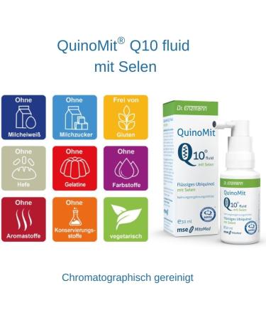 QuinoMit Q10 Fluid with Selenium Advanced Mitochondrial Support for Energy & Cell Protection | International Shipping - Buy Online on GoSupps.com