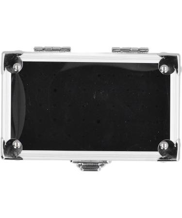 ZJchao Nail Drill Bit Storage Box with Secure Lock Multi Hole Capacity Transparent Flip Cover Durable Construction (Dazzling Gold) - Buy Online on GoSupps.com