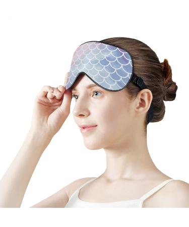 Mermaid Scales Sleep Mask for Women | Adjustable Eye Shades Cover | Comfortable & Stylish Sleep | International Shipping - Buy Online on GoSupps.com