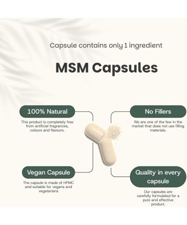 MSM 60 comprim s | Pr parations MSM | Poudre de la plus haute qualit | 500 mg par capsule - Buy Online on GoSupps.com