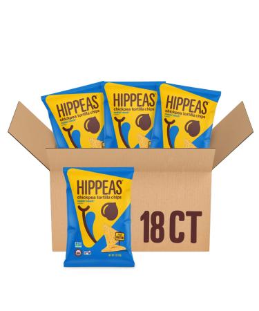 Hippeas Chickpea Tortilla Chips Rockin Ranch 1 Ounce (Pack of 18) 3g Protein 3g Fiber Vegan Gluten-Free Crunchy Plant Protein Snacks Rockin' Ranch 1oz (Pack of 18)
