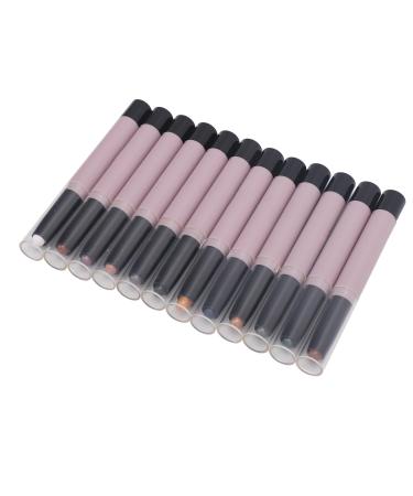 ZJchao 12PCS Eye Shadow Stick Waterproof Matte Sparkle Makeup Set for Women Dual Texture Long Lasting