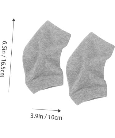Beatifufu 2 Pairs Gel Heel Socks Original Gel Socks Gel Ankle Socks Anti-Cracking Ankle Socks Open Toe Socks Gel Lining Cracked Feet Socks Essential Oils Socks Foot Moisturizing Socks Cotton - Buy Online on GoSupps.com