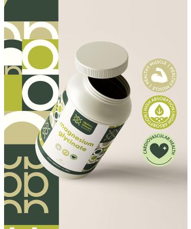 Alpha & Omega Nutrition Magnesium Glycinate 400mg - Supplement to Support Stress Relief Sleep Heart Health Nerves and Muscles Gluten Free Non-GMO - 120 Tablets 2 Month Supply - Buy Online on GoSupps.com