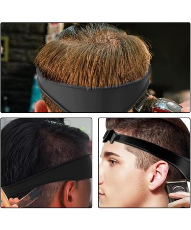 LuLiyLdJ 2 Pieces Black Silicone Hair Cutting Guide Silicone Hair Cutting Guide Barber Accessories DIY Haircuts - Buy Online on GoSupps.com
