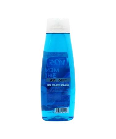 VO5 Alberto Men 3 in 1 Fresh Ocean Surge - Energizing Shampoo Conditioner & Body Wash with 5 Oils & Vitamins - 15 oz - Buy Online on GoSupps.com