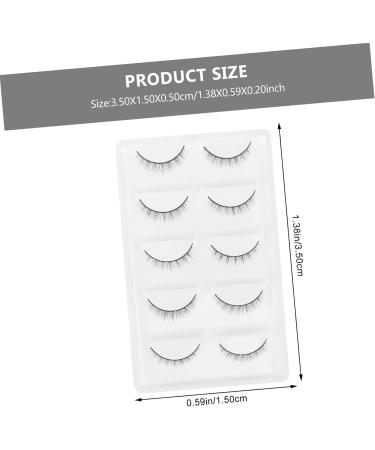 FRCOLOR 10pairs Fake Eyelashes Makeup No Glue Eyelashes Strip Lashes Women Eyelashes Creative Eyelashes Strip Eyelashes Reusable Black Eyelash Decorate High-grade Fiber Cross - Buy Online on GoSupps.com