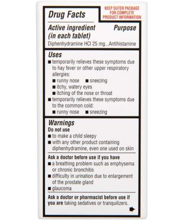 Rite Aid Antihistamine Allergy Relief 25mg - 200 Count | Easy-to-Swallow Tablet | Cold & Respiratory Allergy Medication - Buy Online on GoSupps.com