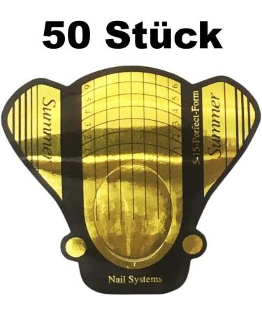 Buy Nailfun Butterfly Gold Nail Stencils - 125 Self-Adhesive Gel & Acrylic Art Designs | Extra Wide for Perfect Nail Art - Buy Online on GoSupps.com