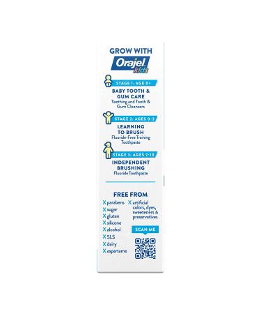Orajel Elmo Fluoride-Free Training Toothpaste for Kids - Berry Flavor, 1.5 oz (3 Months to 4 Years) - Buy Online on GoSupps.com