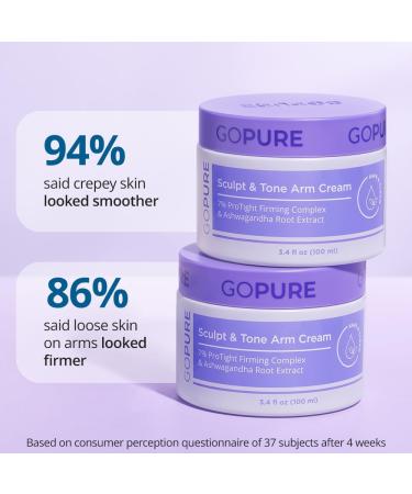 goPure - Total Body Firming Set - Neck Arm Butt & Thigh Belly Cream and Body Scrub - Buy Online on GoSupps.com
