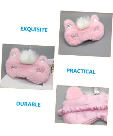 NOLITOY 4 Pcs Plush Sleep Eye Masks - Soft Furry Eye Covers for Restful Sleep | Breathable Sleep Masks for Travel & Relaxation - Buy Online on GoSupps.com