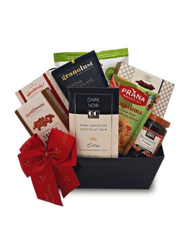 Gluten-Free Health Food Gift Basket - Organic Granola Fruit Chips Nuts Chocolate Fudge Sesame Bites - Prime Delivery Holiday Birthday Anniversary Get Well Sympathy - by Pellatt Cornucopia
