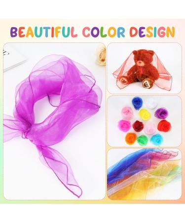 Aicoimy Juggling Scarves - 12 Pack Chiffon Dance Scarves for Juggling Dancing & Sensory Play (60x60cm) - International Shipping Available - Buy Online on GoSupps.com