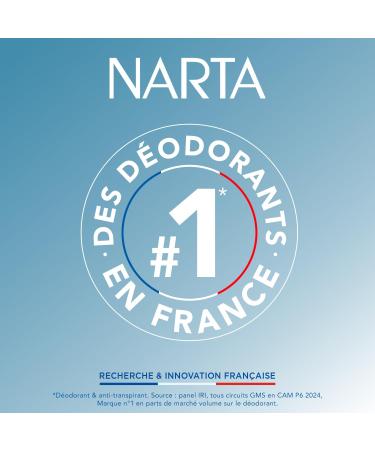  Narta NARTA - Resixyl - Women's Roll-On Deodorant - 4-Day Antiperspirant - Regulates Excessive Perspiration - Anti-Irritation* - Mineral Complex Resyx TM - 0% Alcohol** - Suitable for Sensitive Skin - 50 ml - Buy Online on GoSupps.com