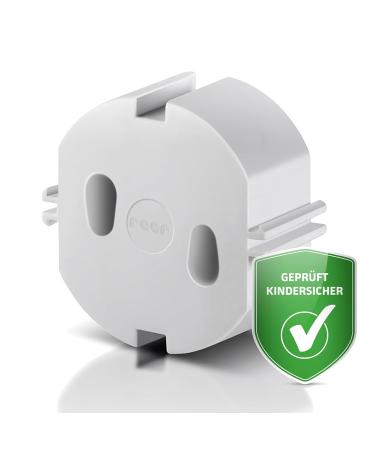 Reer Socket Cap - Original Socket Protection | 20 White Caps in Eco-Friendly Paper Bag - Buy Online on GoSupps.com